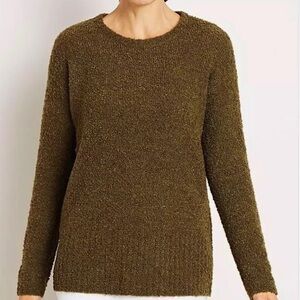 Purejill olive green Boucle sweater